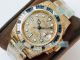 ROF Swiss Replica Rolex GMT Master II Yellow Gold Watch Diamond Dial Blue Sapphire Bezel 40MM (3)_th.jpg